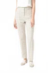 Rag & Bone Poppy High Waisted Pants In Ivory Check In Multi