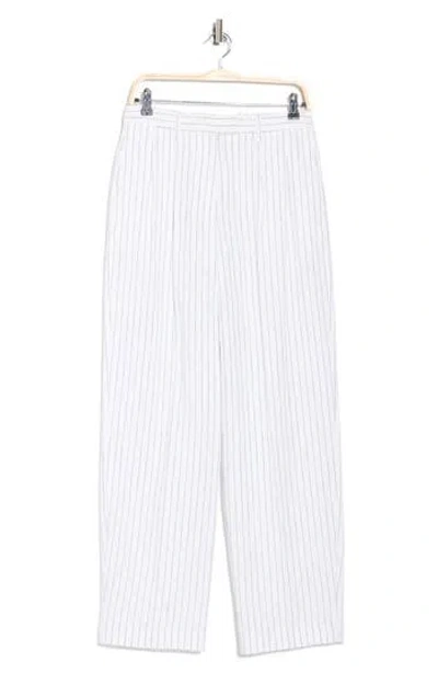 Rag & Bone Portia Striped Linen Pants In White
