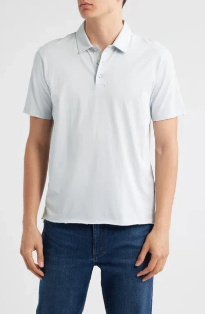 Rag & Bone Principal Jersey Organic Cotton Polo In White