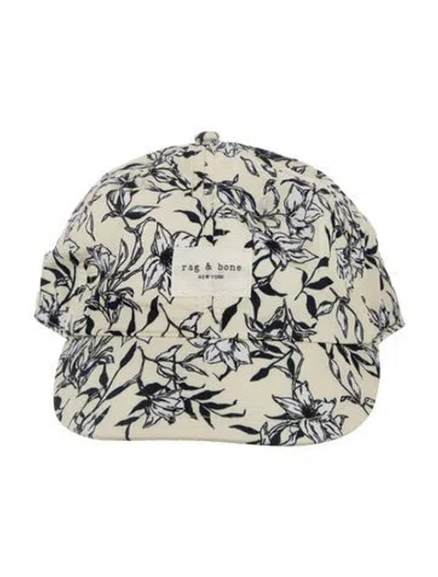 Pre-owned Rag & Bone Printed Baseball Hat In Yellow