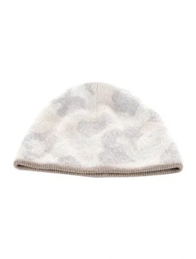 Pre-owned Rag & Bone Printed Beanie In Neutral