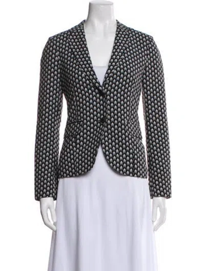 Pre-owned Rag & Bone Printed Blazer In Blue