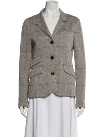 Pre-owned Rag & Bone Printed Blazer In Brown