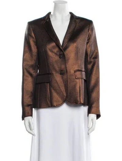 Pre-owned Rag & Bone Printed Blazer In Brown