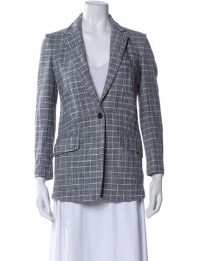 Pre-owned Rag & Bone Printed Blazer In Gray