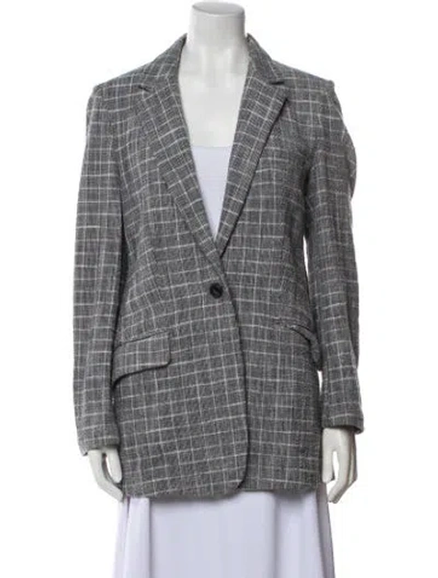 Pre-owned Rag & Bone Printed Blazer In Gray