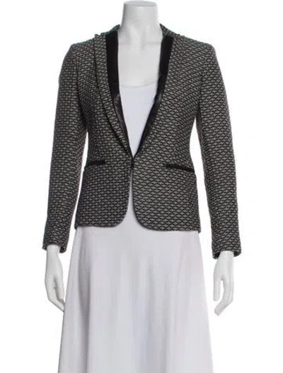 Pre-owned Rag & Bone Printed Blazer In Purple