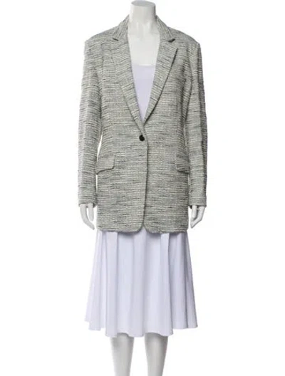 Pre-owned Rag & Bone Printed Blazer W/ Tags In White