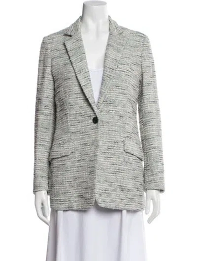 Pre-owned Rag & Bone Printed Blazer In White