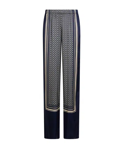 Rag & Bone Printed Casual Trousers In Blue