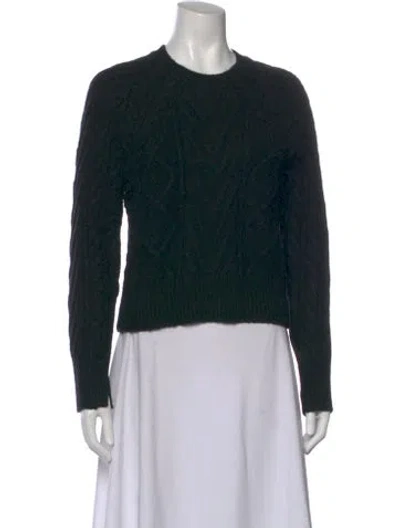 Pre-owned Rag & Bone Printed Crew Neck Sweater In Black