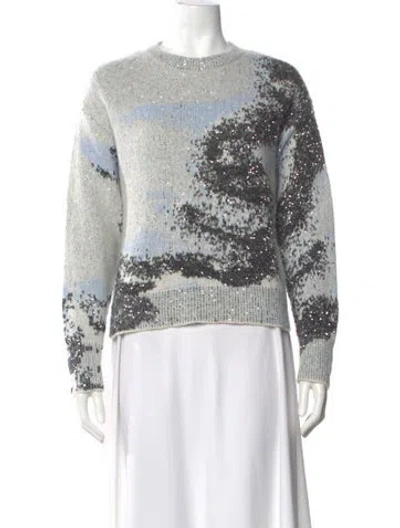 Pre-owned Rag & Bone Printed Crew Neck Sweater In Multi