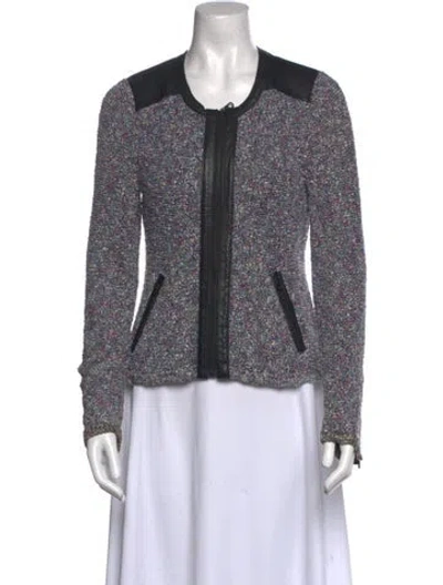 Pre-owned Rag & Bone Printed Crew Neck Sweater In Neutral