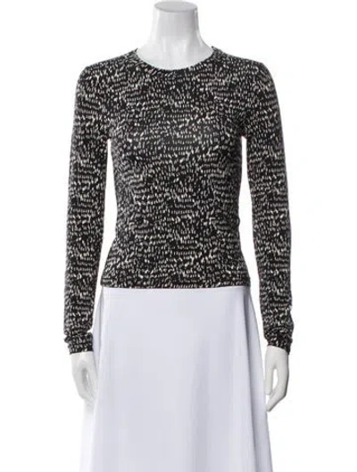 Pre-owned Rag & Bone Printed Crew Neck Top W/ Tags In Multi