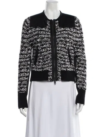 Pre-owned Rag & Bone Printed Evening Jacket In Black