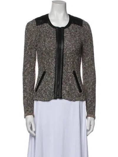 Pre-owned Rag & Bone Printed Evening Jacket In Black