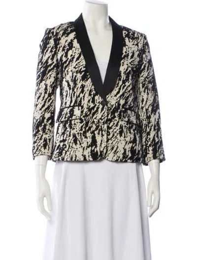 Pre-owned Rag & Bone Printed Evening Jacket In Black