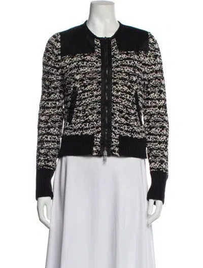 Pre-owned Rag & Bone Printed Evening Jacket In Black/white