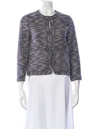 Pre-owned Rag & Bone Printed Evening Jacket W/ Tags In Blue
