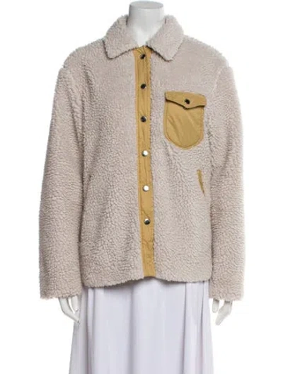 Pre-owned Rag & Bone Printed Faux Fur Jacket In Neutral