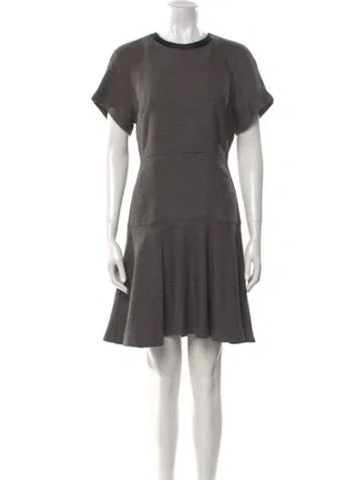 Pre-owned Rag & Bone Printed Mini Dress In Black