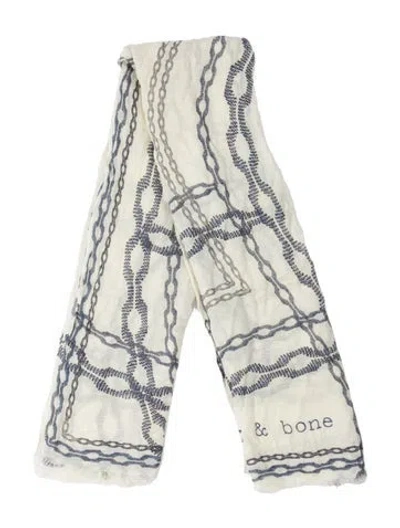 Pre-owned Rag & Bone Printed Pareo In Neutral
