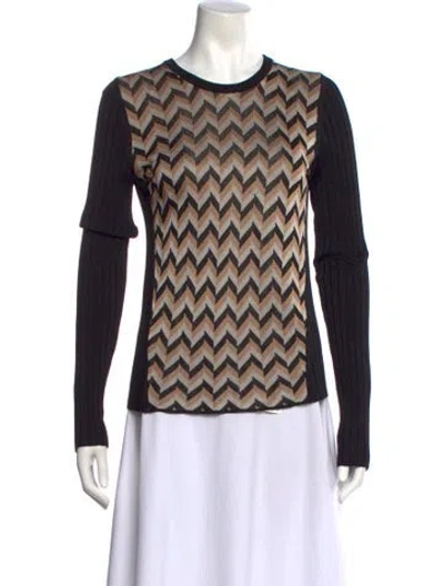 Pre-owned Rag & Bone Printed Scoop Neck Sweater In Neutral