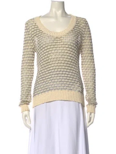 Pre-owned Rag & Bone Printed Scoop Neck Sweater In Neutral