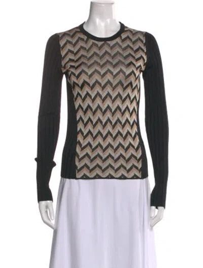 Pre-owned Rag & Bone Printed Scoop Neck Sweater In Neutral