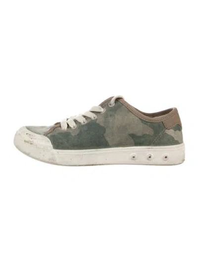 Pre-owned Rag & Bone Printed Sneakers In Green