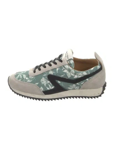 Pre-owned Rag & Bone Printed Sneakers In Green