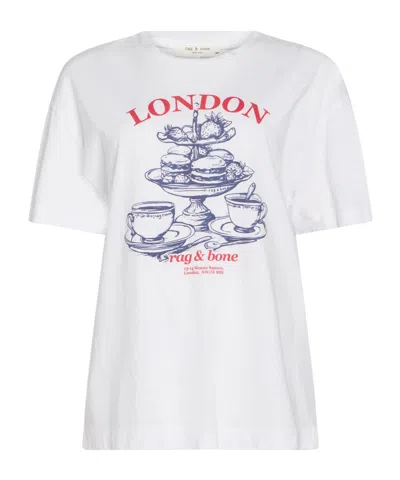 Rag & Bone Woman T-shirt White Size L Cotton