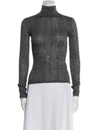 Pre-owned Rag & Bone Printed Turtleneck Top W/ Tags In Multi