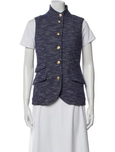 Pre-owned Rag & Bone Printed Vest In Blue