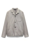 Rag & Bone Prospect Wool Blend Cardigan In Gray