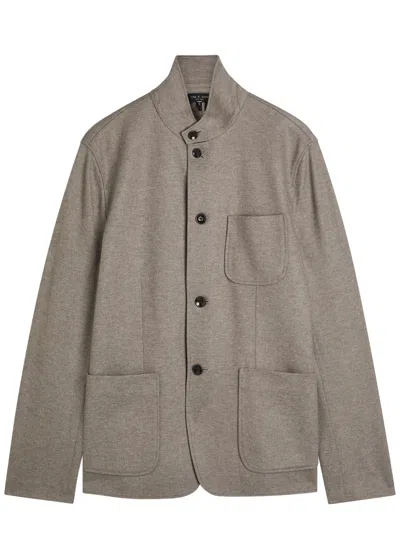 Rag & Bone Prospect Wool-blend Overshirt In Brown