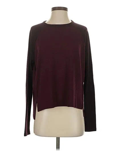Pre-owned Rag & Bone Pullover Sweater In Burgundy