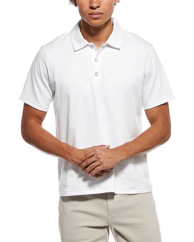 Rag & Bone Pure Pima Polo Shirt In White
