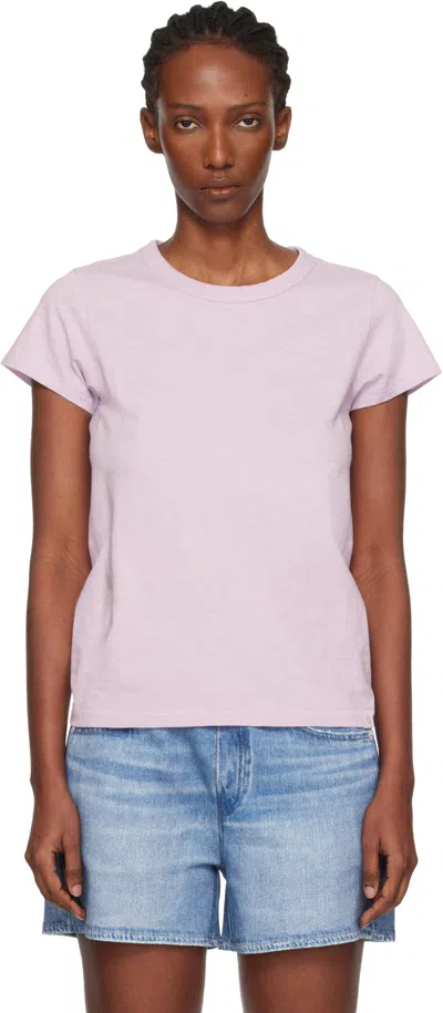 Rag & Bone Purple 'the Slub' T-shirt