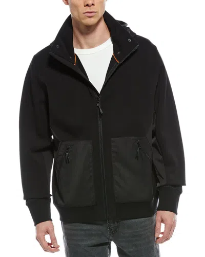 Rag & Bone Pursuit Ponte Zip Hoodie In Black