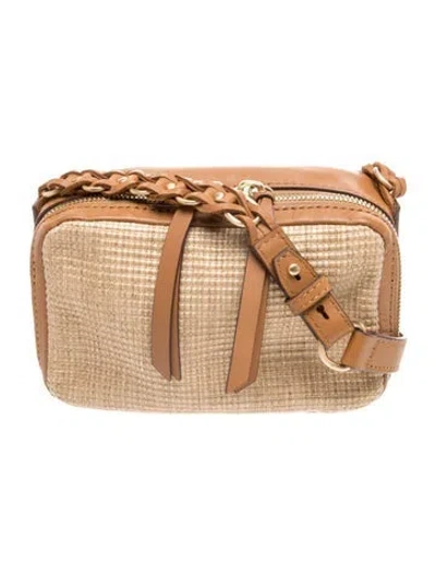 Pre-owned Rag & Bone Raffia Crossbody Bag In Brown
