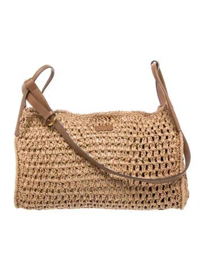 Pre-owned Rag & Bone Raffia Messenger Bag In Neutral
