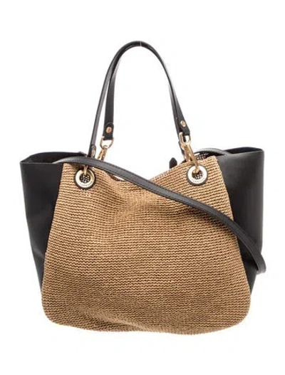 Pre-owned Rag & Bone Raffia Shoulder Bag In Neutral