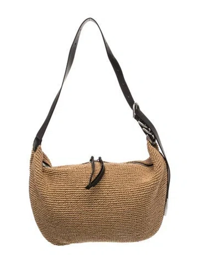 Pre-owned Rag & Bone Raffia Shoulder Bag In Neutral