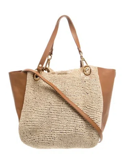 Pre-owned Rag & Bone Raffia Shoulder Bag In Neutrals