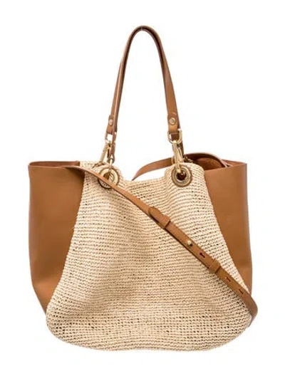 Pre-owned Rag & Bone Raffia Shoulder Bag In Neutrals