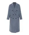 Rag & Bone Rag  Bone Double-breasted Long Coat In Blue