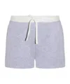 Rag & Bone Vintage Terry Mix Media Sweatshorts In Heather Gray In Gray