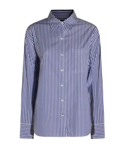 Rag & Bone Rag  Bone Striped Button-up Shirt In Blue