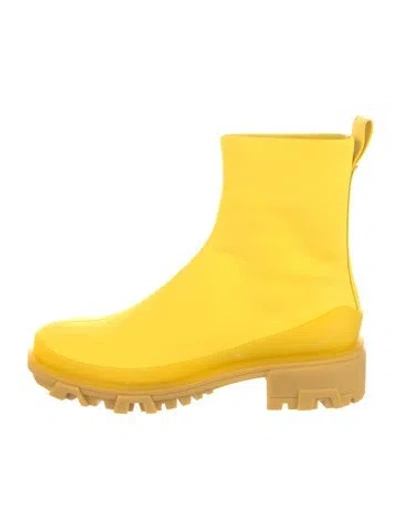 Pre-owned Rag & Bone Rain Boots W/ Tags In Yellow